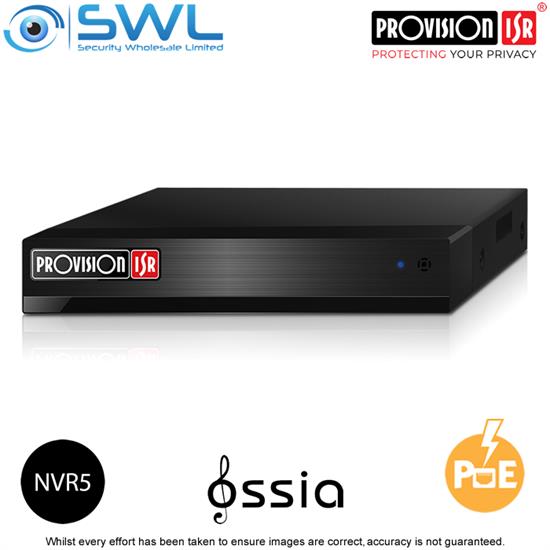 Provision-ISR NVR5-4100PX+(MM) 4CH NVR 4x PoE 1x HDD  No Hard Drive Included 