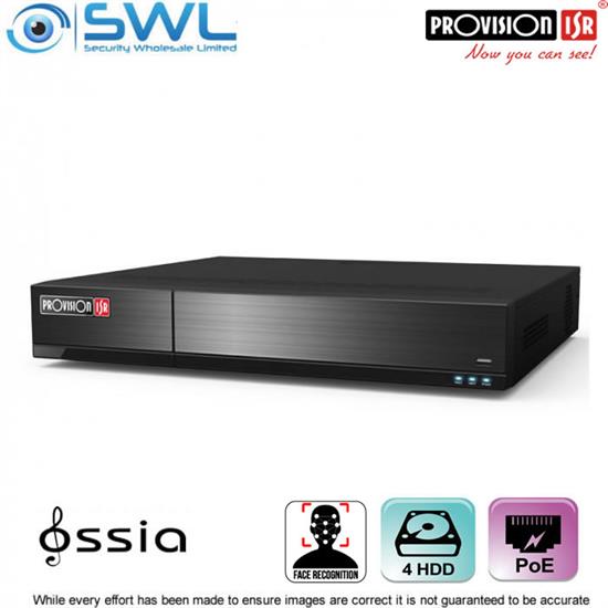 Provision-ISR NVR8-16400PF (1 5U) 16CH FACE RECOGNITION NVR 16x PoE 4x HDD