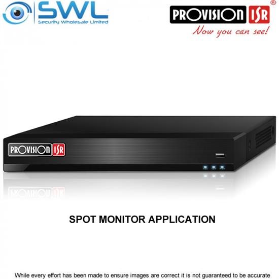 Provision-ISR NVR8-16400FA(1U) 16CH SPOT MONITOR Application or NVR with NO PoE