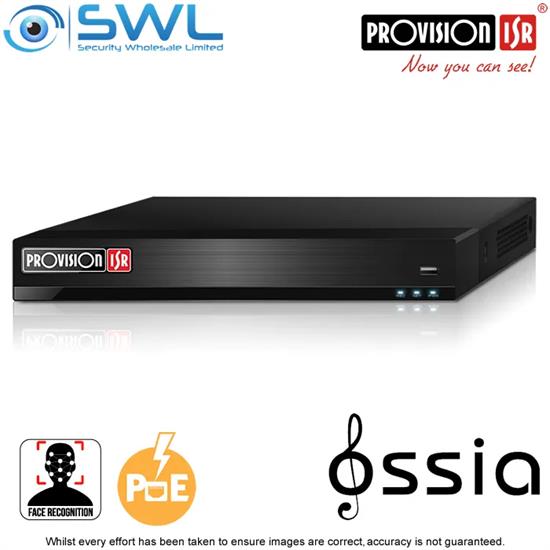 Provision-ISR NVR8-8200PFA 8CH NVR 8x PoE 4K FACE RECOGNITION with Alarms