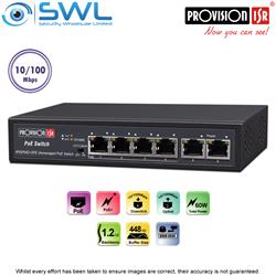 	Provision-ISR PoES-0460C+2I: 4+2 Port PoE Switch 60W