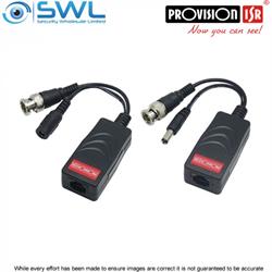 Provision-ISR Up to 5Mp 1CH Passive Balun With RJ45 - Sold As A Pair