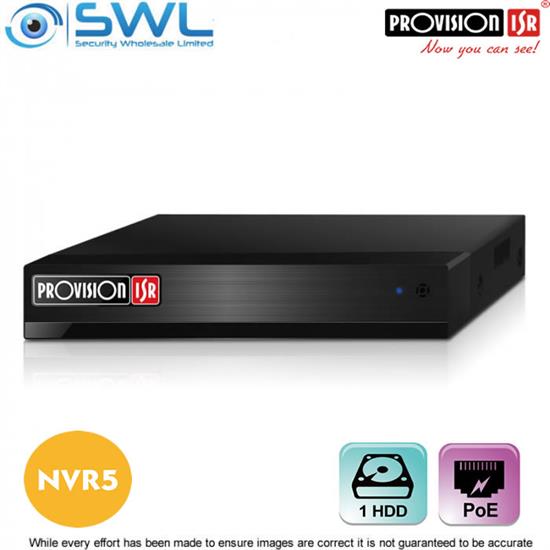 Provision-ISR NVR5-8200PX+(MM) 8CH NVR 8x PoE 1x HDD  No Hard Drive Included 